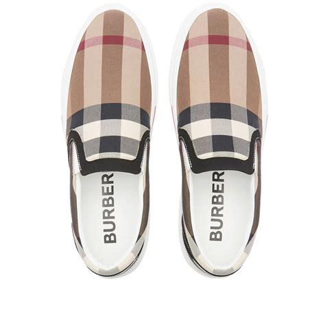 burberry slip|Burberry curt check slip on.